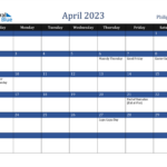 April 2023 Calendar With Philippines Holidays
