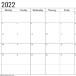 Basic 2022 Calendar Templates Handy Calendars