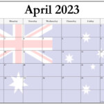 Collection Of April 2023 Photo Calendars With Image Filters