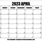 Download Printable April 2023 Calendars