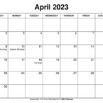 Free Printable April 2023 Calendar Templates With Holidays Wiki Calendar