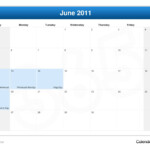 June 2011 Calendar